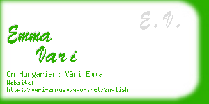 emma vari business card